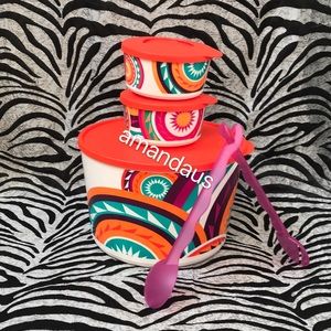 *New* Tupperware Mayan Sunrise Fiesta Dip Bowl